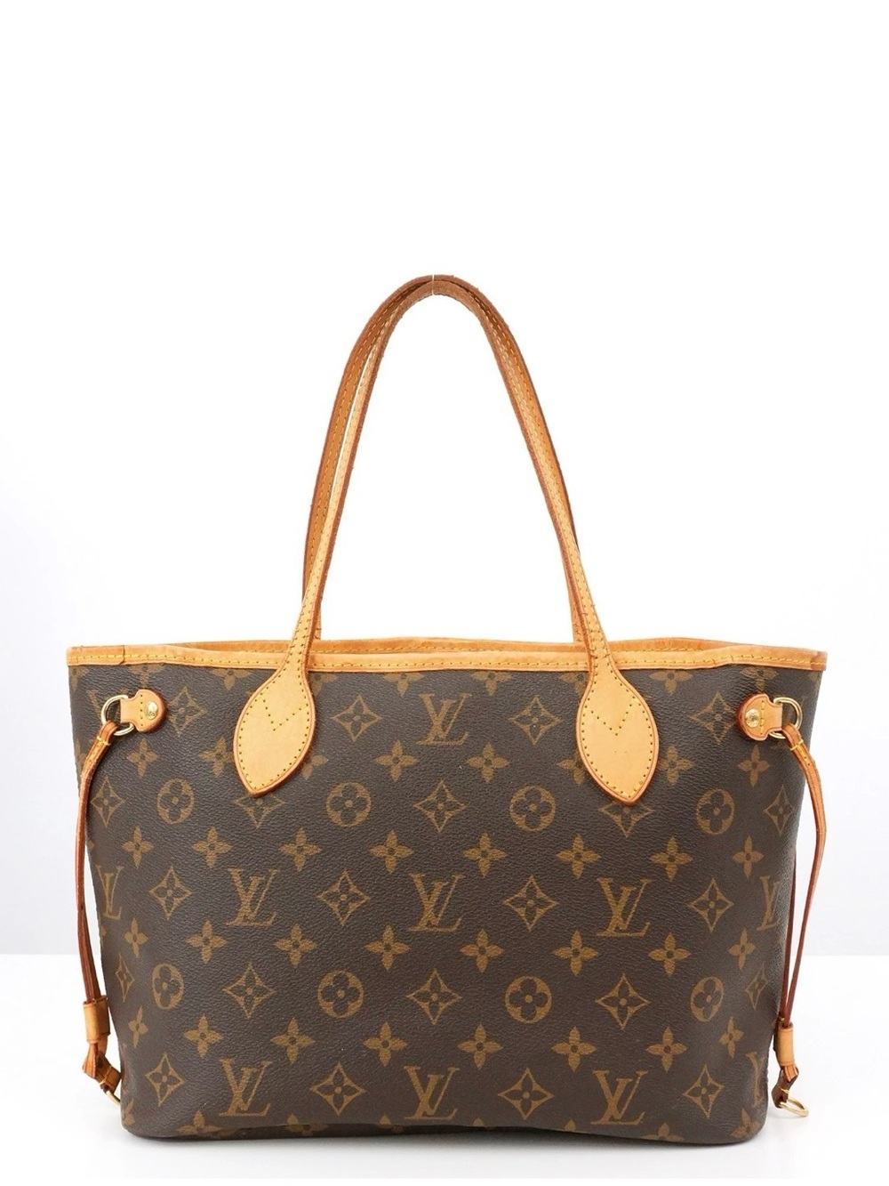 Louis Vuitton Monogram Canvas Tote in Brown with Tan Trim